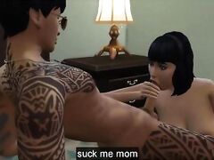 son Fucks Hot Mom After He Tried To Surprise Her After Coming Home From Pris. But He Not Having A Woman For So Many Years